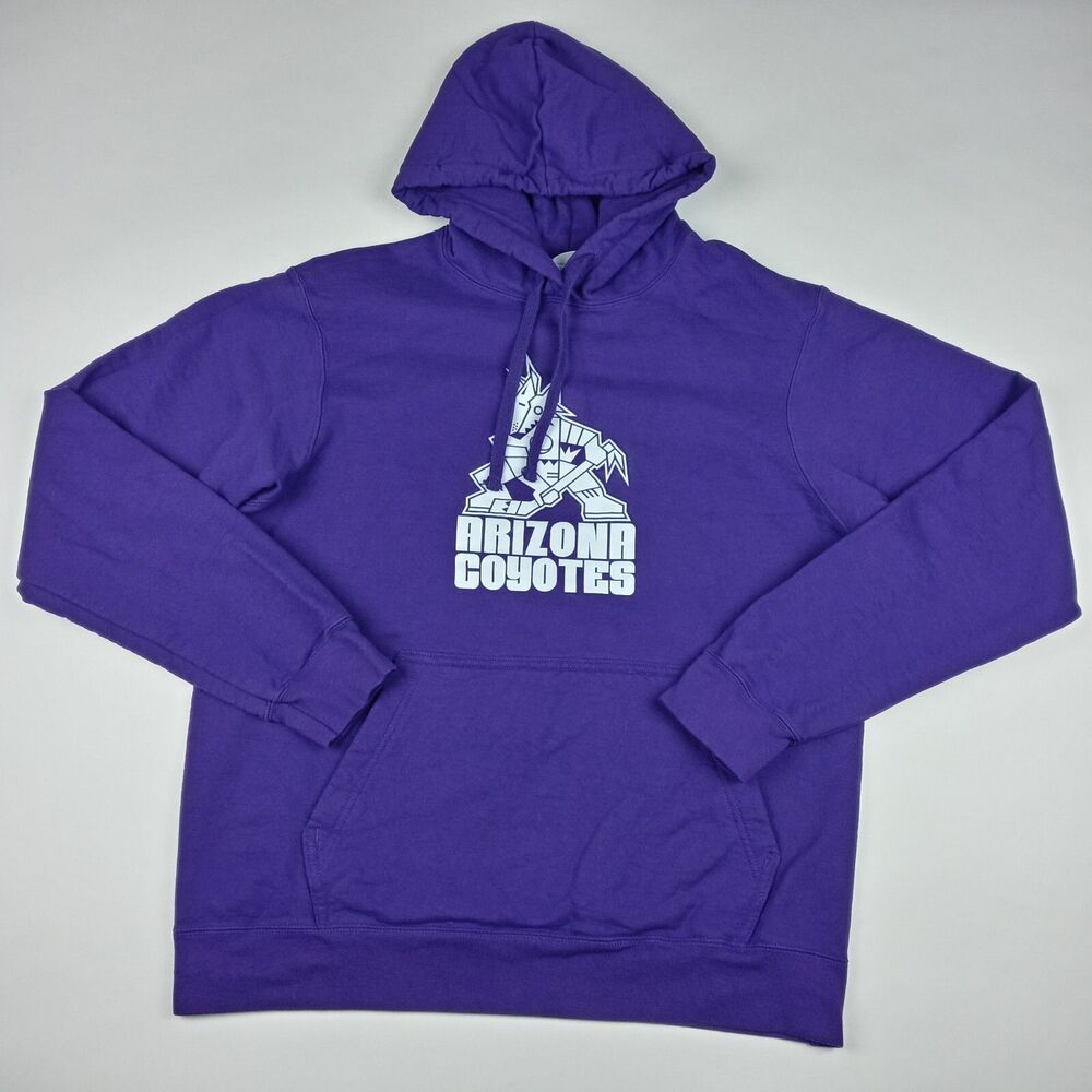 Arizona Coyotes Hoodie Sweatshirt Sweater NHL Hockey Adult Size Medium Purple